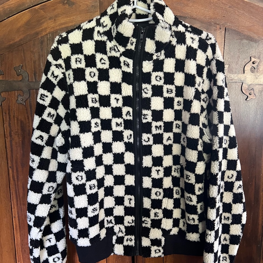 Marc Jacobs Monochrome Checkered Fleece
